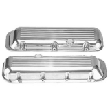 1970-1988 Monte Carlo Big Block Polished Aluminum Ball Milled Valve Covers Stock Height Image