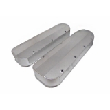 1962-1979 Chevy Nova Big Block Fabricated Valve Covers w/out Hole, Long Screw Style, Chrome Image