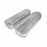 1962-1979 Chevy Nova Big Block Fabricated Valve Covers w/out Hole, Long Screw Style, Polished Image