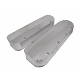 1964-1987 Chevy El Camino Big Block Fabricated Valve Covers w/out Hole, Long Screw Style, Anodized Image