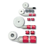 Chevy Braided Hose Sleeve Kit Red Fittings Image