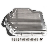1978-1987 Regal TH400 Polished Finned Transmission Pan Stock Depth Image
