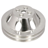 1978-1987 Regal Big Block Polished Aluminum Water Pump Pulley Double Groove For Short Pump Image