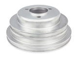 1969-1992 Camaro Big Block Crank Pulley Triple Groove Polished Aluminum For Long Pump Image