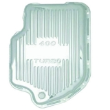 1978-1987 Regal TH400 Chrome Finned Transmission Pan 4 Inches Deep 2.5 Extra Quarts Image