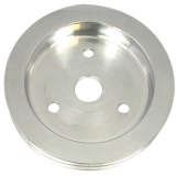 1964-1968 Chevy El Camino Small Block Crank Pulley Double Groove Polished Aluminum For Short Pump Image