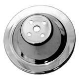 1978-1988 Cutlass Small Block Chrome Water Pump Pulley Single Groove For Short Pump Image