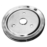 1967-1968 Chevy Camaro Small Block Crank Pulley Single Groove Chrome Plated Steel For Short Pump Image
