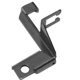 1967-1992 Camaro Chrome Throttle Cable Bracket Carb Mounted Without Kickdown Provision Image