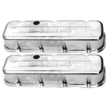 1978-1987 Chevy Big Block Chrome Valve Covers 454 Logo Tall Height Image