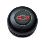 1964-1977 El Camino GT Performance GT3 Billet Horn Button Red Chevy Bowtie Black Anodized Image
