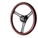 1964-1987 El Camino GT Performance GT3 Pro-Touring Autocross Wood Steering Wheel Image