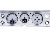 1964-1965 Chevelle Dakota Digital HDX Instrument System - Silver Alloy Gauge Face Image