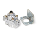 1970-1988 Monte Carlo Holley Carbureted Bypass Fuel Pressure Regulator, 2 Port, 4.5-9 PSI Image