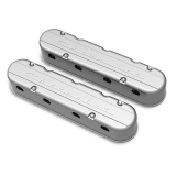 1967-2021 Camaro Holley Chevrolet Script LS Valve Covers, Natural Image