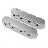 1967-2021 Camaro Holley Chevrolet Script LS Valve Covers, Polished Image