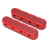 1967-2021 Camaro Holley Finned LS Valve Covers, Gloss Red Image