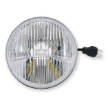 1964-1970 El Camino Holley RetroBright LED Headlight Classic White Lens 5.75 in. Round, 3000K Bulb Image