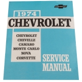 1974 El Camino Chevrolet Service Manual Image
