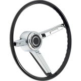 1967 El Camino OEM Style Steering Wheel, 15 Inch Black Image
