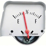 1968-1969 Camaro Console Fuel Gauge; Silver Face; GM Licensed Image