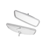 1964-1967 El Camino 8 Inch Rear View Mirror Polished Stainless Image