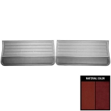 1965 El Camino Front Door Panels, Pre-Assembled, Red Two-Tone Image