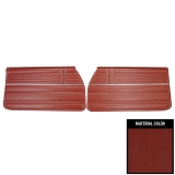 1968 Chevelle Coupe Front Door Panels, Pre-Assembled, Red Image