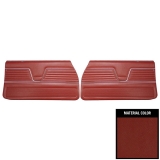 1969 Chevelle Coupe Front Door Panels, Pre-Assembled, Red Image