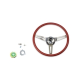 1969-1970 Camaro Red Comfort Grip Sport Steering Wheel Kit w/ SS Emblem, w/ Tilt Image