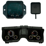 1968 Chevelle Analog Replacement Gauge Panel Black Faceplate With GPS Image