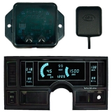 1984-1987 Regal LED Digital Replacement Gauge Panel With GPS Teal LED Image