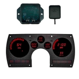 1982-1990 Camaro LED Digital Replacement Gauge Panel With GPS Red LED Image