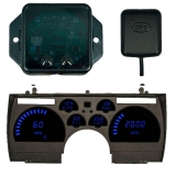 1991-1992 Camaro LED Digital Replacement Gauge Panel With GPS Blue LED Image