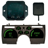 1991-1992 Camaro LED Digital Replacement Gauge Panel With GPS Green LED Image
