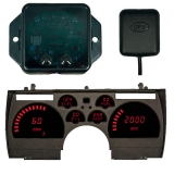 1991-1992 Camaro LED Digital Replacement Gauge Panel With GPS Red LED Image