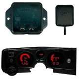 1969 El Camino LED Digital Replacement Gauge Panel With GPS Red LED Image