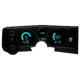 1969 Chevelle LED Digital Replacement Gauge Panel Teal LED Image
