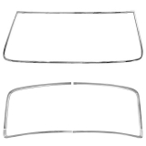 1966-1967 Chevelle Window Molding Kit Front And Rear Coupe Image