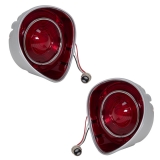 1971 Chevelle Red LED Tail Lamp Lens Kit Image