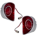 1972 Chevelle Red LED Tail Lamp Lens Kit Image