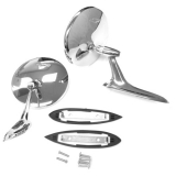 1964-1965 Chevelle Bowtie Side View Mirror Kit Image