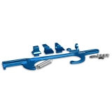 Eddie Motorsports Billet GM Throttle Cable Brackets, Holley 4150/4160 Series Carbs - Blue Image