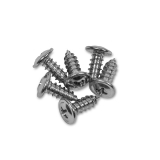 1964-1972 Chevelle Convertible Top Boot Channel Screws, Chrome Image