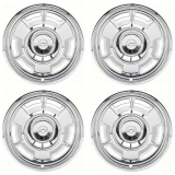 1967 Chevelle Full Wheel Cover; 14 Inch With Bow Tie Logo; 4 Piece Set Image