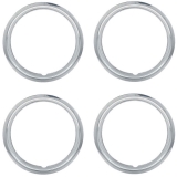 1964-1972 Chevelle Round Lip Rally Wheel Trim Ring Kit 14 X 6 Stainless Steel 1-1/2 Deep Image