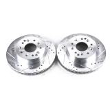 1969 Camaro Front or Rear Evolution Drilled & Slotted Rotors - Pair Image