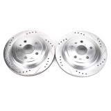 2010-2015 Camaro Rear Evolution Drilled & Slotted Rotors - Pair Image
