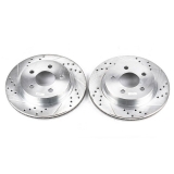 1993-1997 Camaro Rear Evolution Drilled & Slotted Rotors - Pair Image