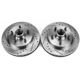1998-2002 Camaro Rear Evolution Drilled & Slotted Rotors - Pair Image
